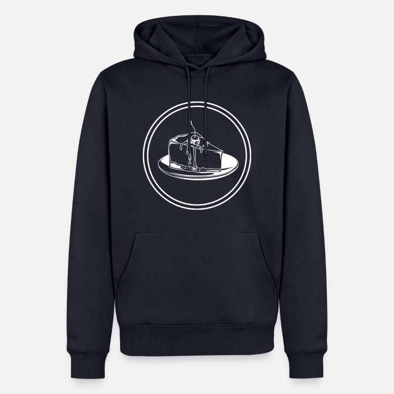 Cuisson du cheesecake - Sweat à capuche Premium bio Homme - bleu marine