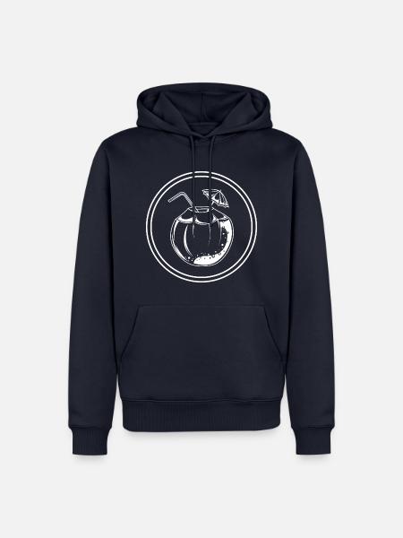 Kokos Icon Symbol - Männer Premium Bio Hoodie - Navy
