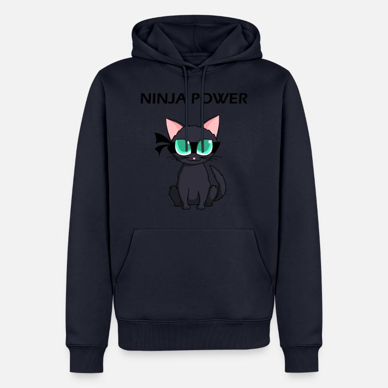 Ninja Warrior - Ninja Power - Sweat à capuche Premium bio Homme - bleu marine