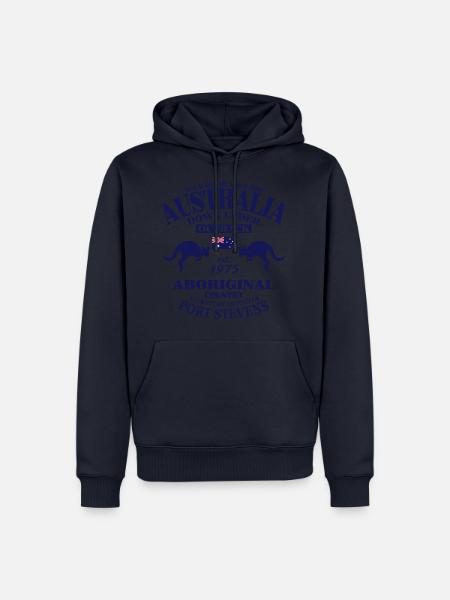 Australian Outback - Aboriginal Country - Männer Premium Bio Hoodie - Navy