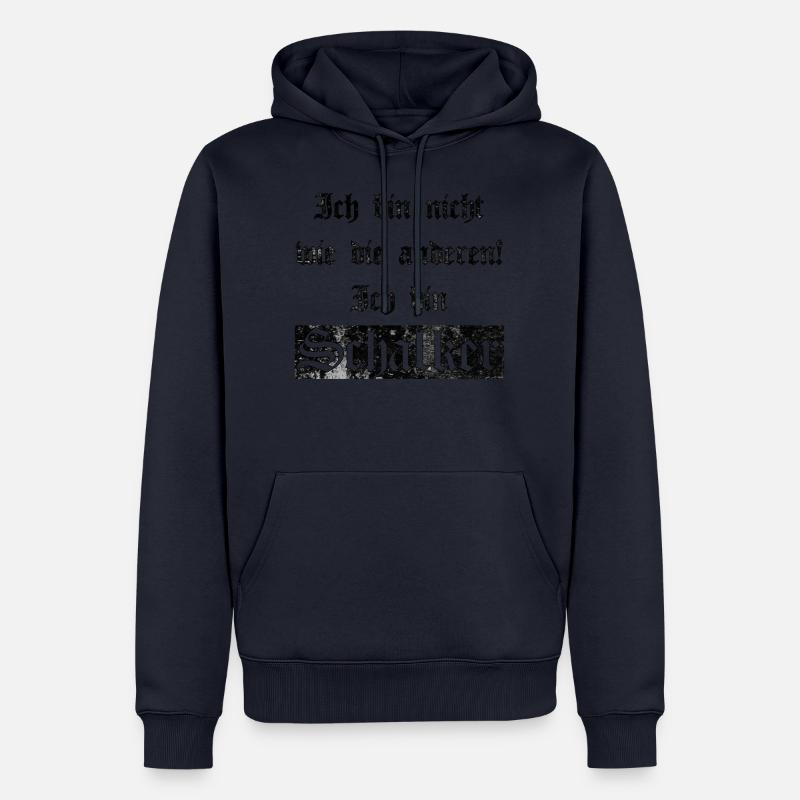 Ich bin Schalker Gelsenkirchen Geschenkidee - Männer Premium Bio Hoodie - Navy