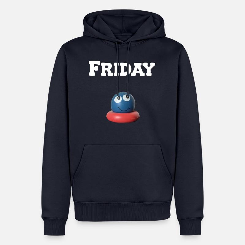Friday - Männer Premium Bio Hoodie - Navy