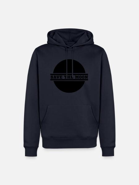 save the moon - Männer Premium Bio Hoodie - Navy