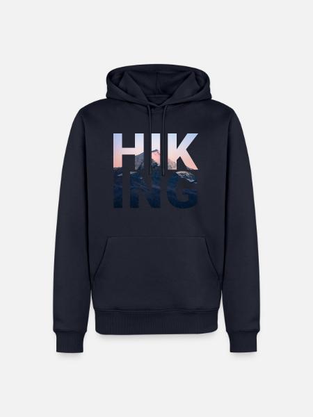 Hiking - Männer Premium Bio Hoodie - Navy