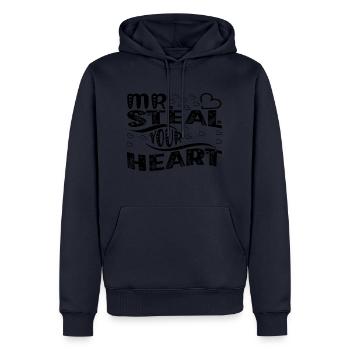 Mr Steal your Heart - Men’s Premium Organic Hoodie - navy - Front - Nico (187cm)