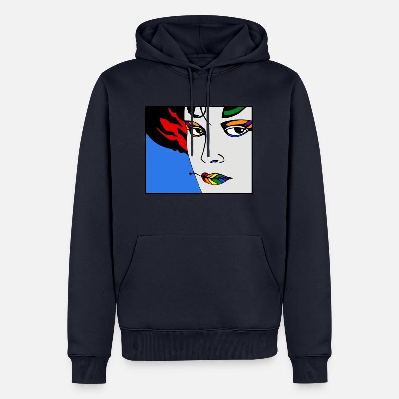 Vulkan 9c - Männer Premium Bio Hoodie - Navy