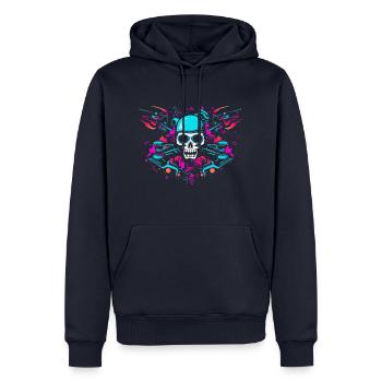 Art No 6 - Männer Premium Bio Hoodie - Navy - Vorne - Nico (187cm)