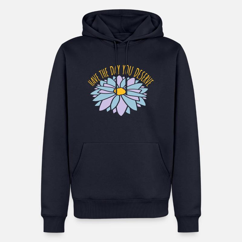 le jour que vous méritez - Sweat à capuche Premium bio Homme - bleu marine