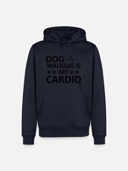 Dog Hund - Männer Premium Bio Hoodie - Navy