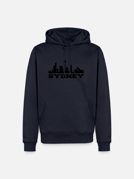 Sydney Design/ Stadt Design - Männer Premium Bio Hoodie - Navy