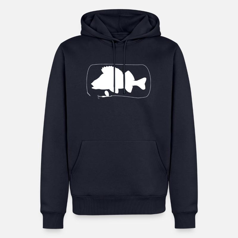 Perchoir avec cône - Sweat à capuche Premium bio Homme - bleu marine