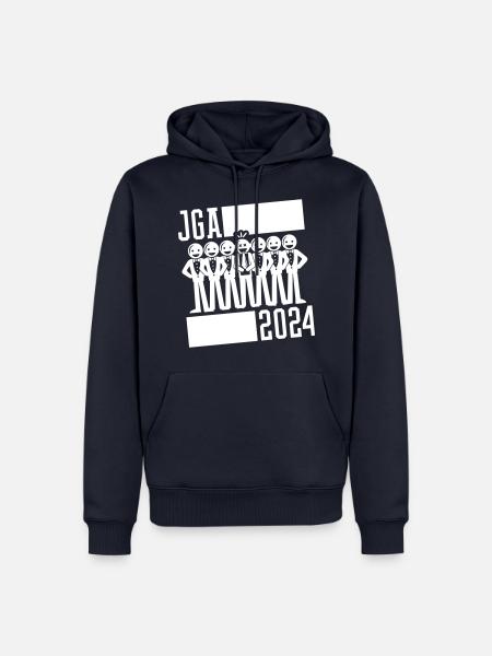 Junggesellenabschied Jga 2024 - Männer Premium Bio Hoodie - Navy
