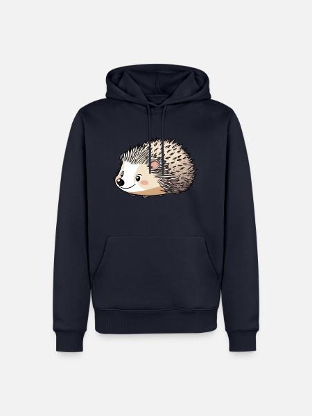 Igel - Männer Premium Bio Hoodie - Navy