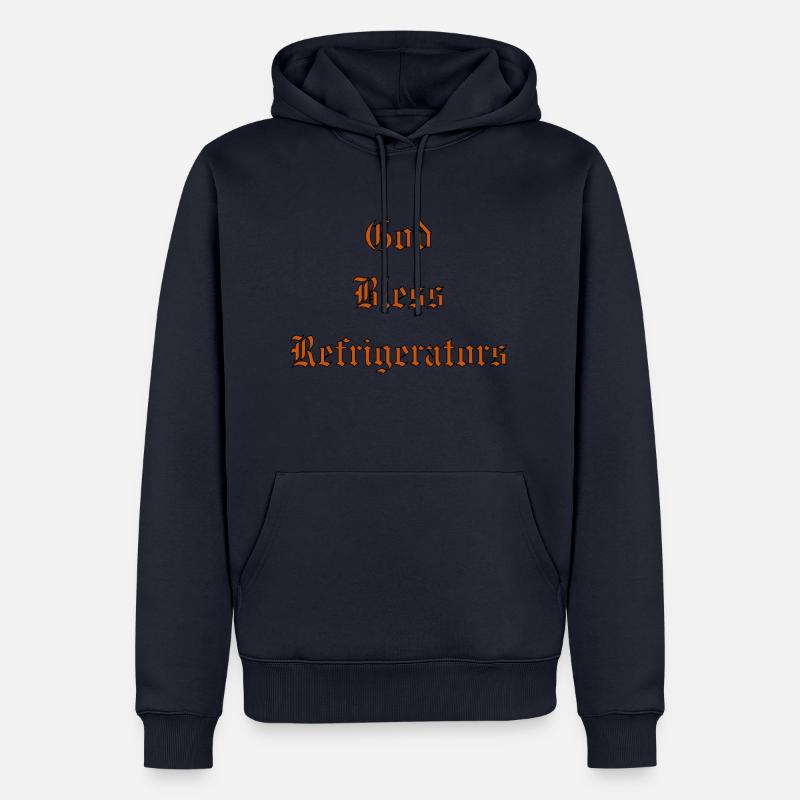 GodBlessRefrigerators - Männer Premium Bio Hoodie - Navy