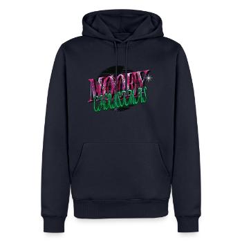 Cadeau Drôle de dictons maladroits citation de chambre heureuse - Sweat à capuche Premium bio Homme - bleu marine - Devant - Nico (187cm)