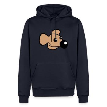 Mouse Big Nose Mouse Small Rat Rodent Cute - Men’s Premium Organic Hoodie - navy - Front - Nico (187cm)