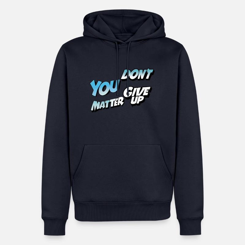 Gebt nicht auf oder ja - Männer Premium Bio Hoodie - Navy