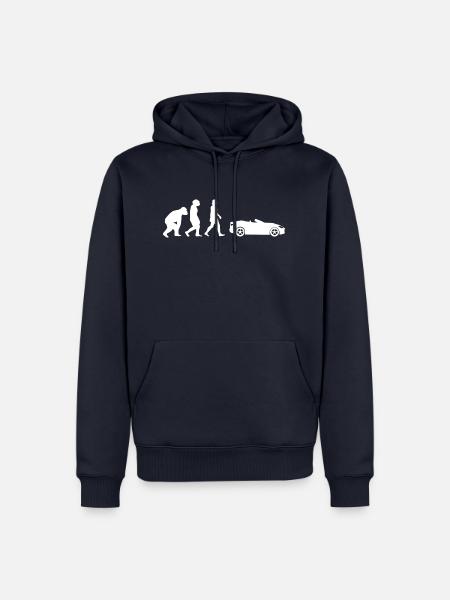 Cabrio fahren Cabriofahrer youngtimer Geschenk - Männer Premium Bio Hoodie - Navy