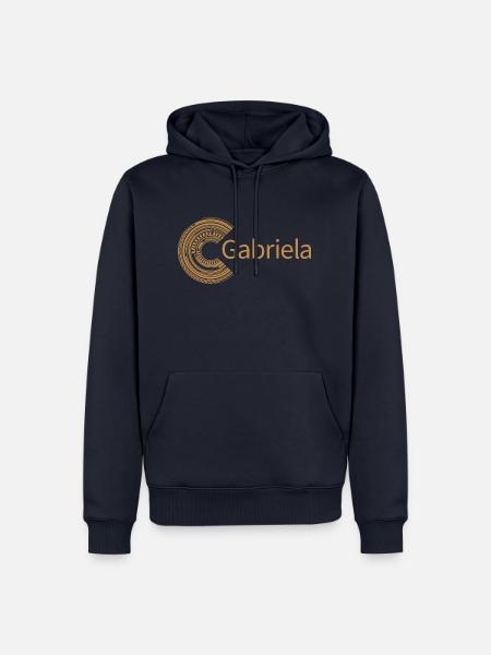 Für Gabriela - Männer Premium Bio Hoodie - Navy