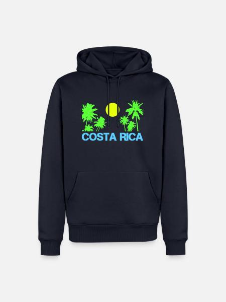 costa rica - Männer Premium Bio Hoodie - Navy