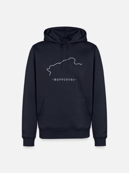 Stadt Land Fluss - Männer Premium Bio Hoodie - Navy