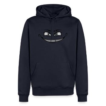 Crazy Evil Eye - Men’s Premium Organic Hoodie - navy - Front - Nico (187cm)