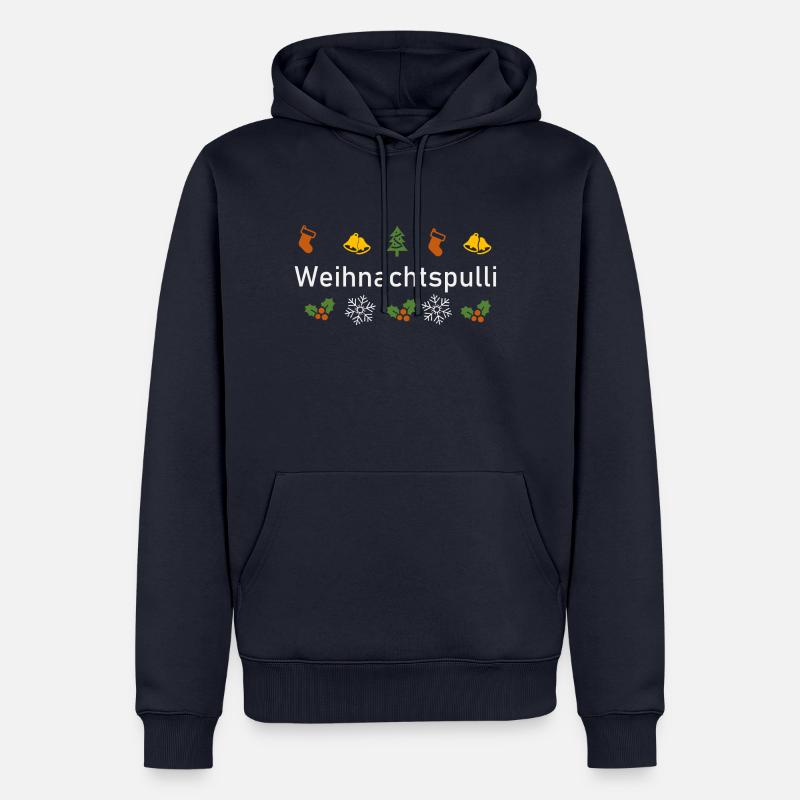 Weihnachtspulli - Männer Premium Bio Hoodie - Navy