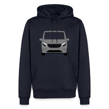 Forfait sport Vito III AMG - Sweat à capuche Premium bio Homme - bleu marine - Devant - Nico (187cm)