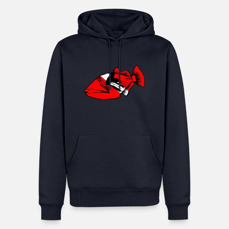 Drückerfisch von Scuba.Style - Männer Premium Bio Hoodie - Navy