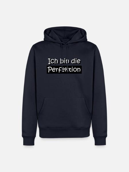 Perfekt - Männer Premium Bio Hoodie - Navy