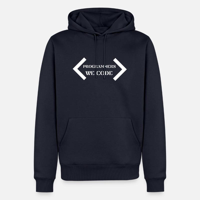 T-shirt We Code T - Sweat à capuche Premium bio Homme - bleu marine