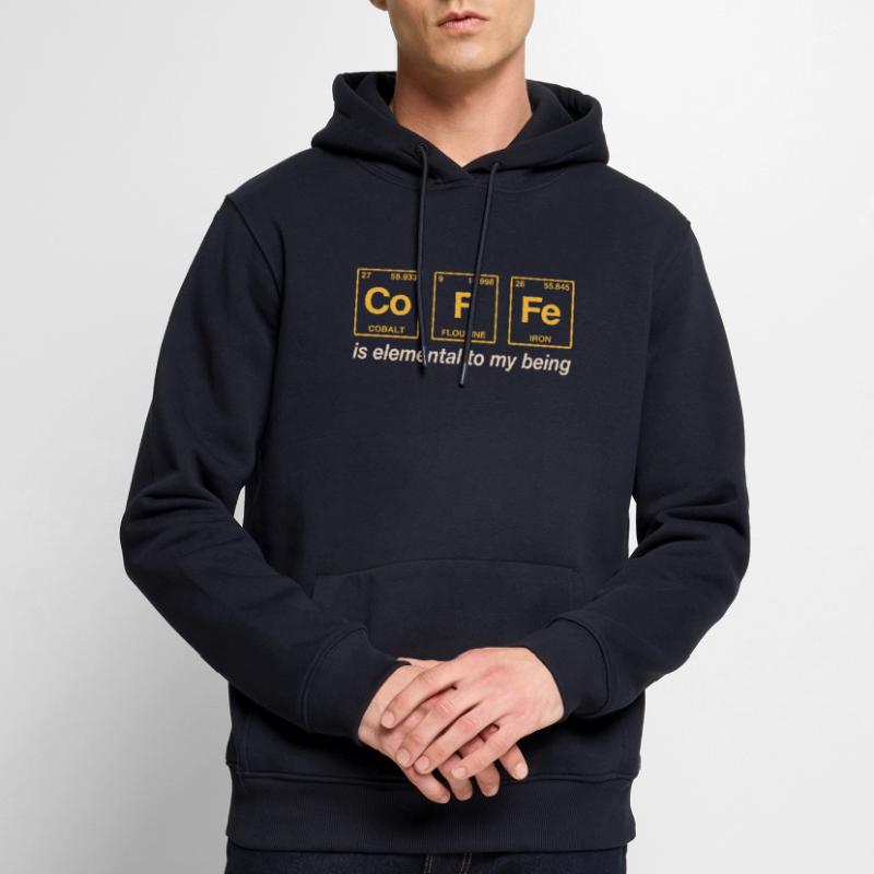 CAFÉ - avec des éléments du système persiode Sweat à capuche Premium bio Homme