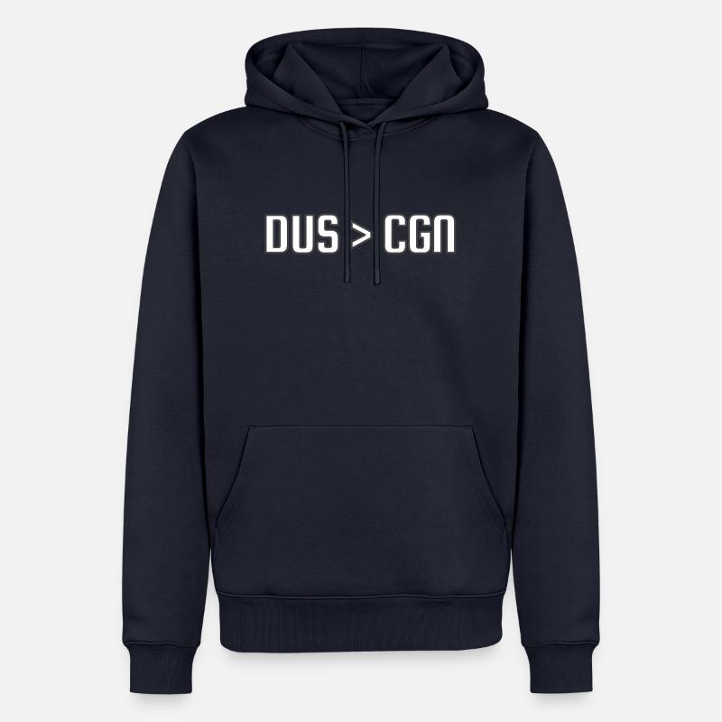 Düsseldorf > Cologne - Sweat à capuche Premium bio Homme - bleu marine