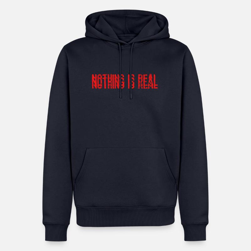 Nothing is real - Männer Premium Bio Hoodie - Navy