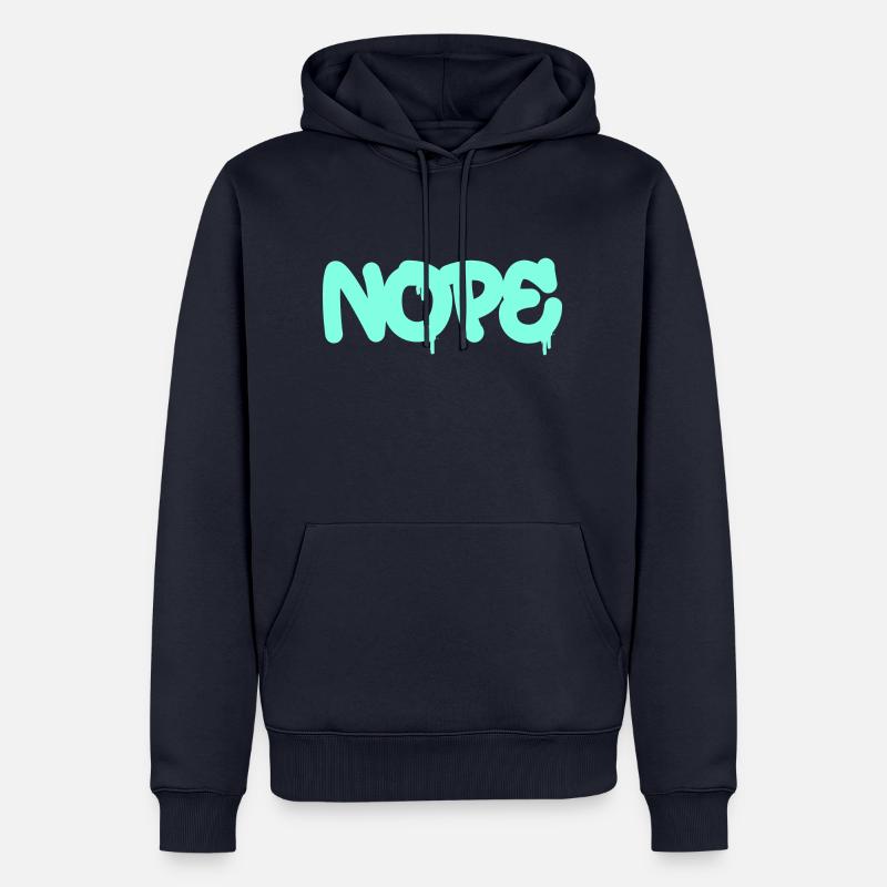 Nope - Dites simplement non! - Sweat à capuche Premium bio Homme - bleu marine