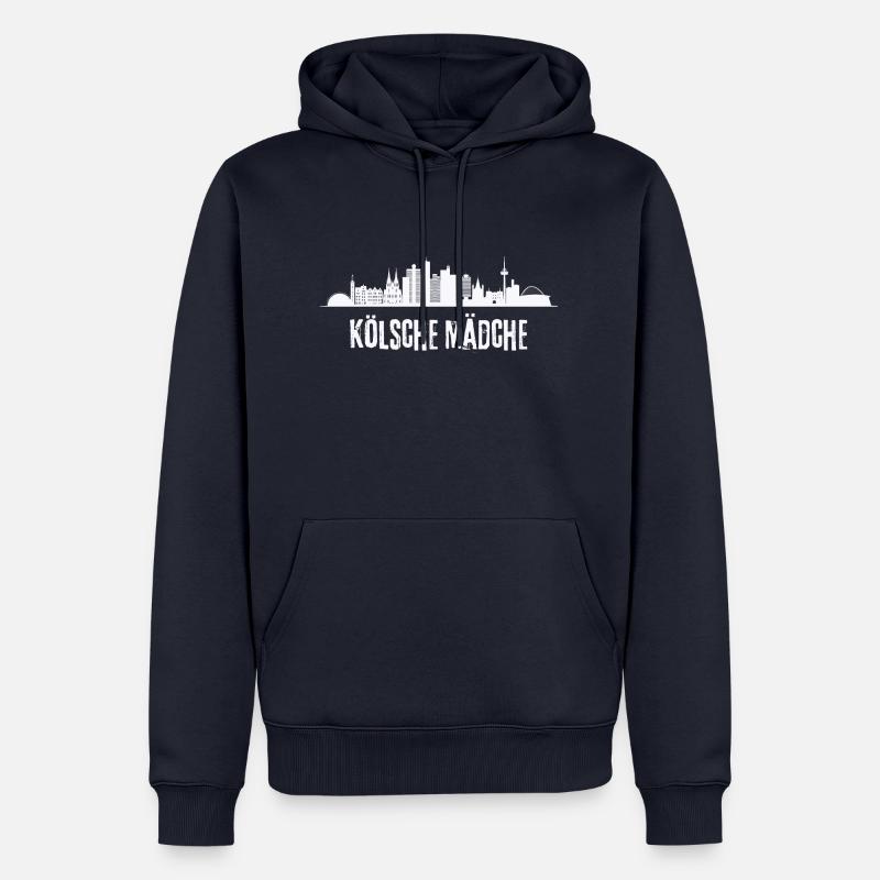 Kölsche Mädche - Männer Premium Bio Hoodie - Navy