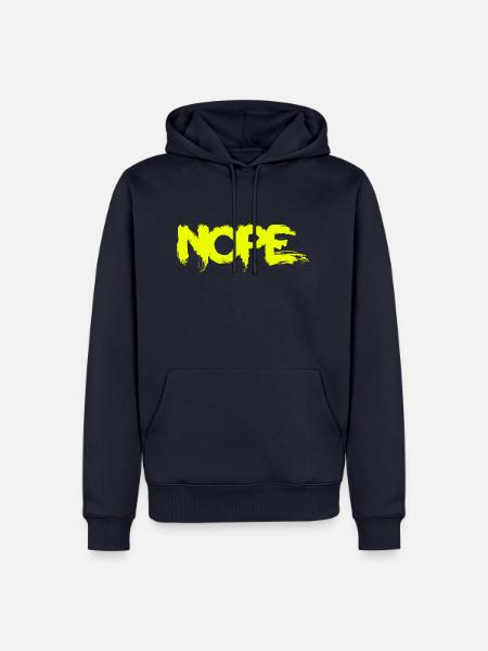 NOPE - sei kein ja-Sager! - Männer Premium Bio Hoodie - Navy