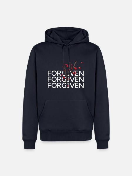 Vergeben: Kleidungskollektion der Gnade - Männer Premium Bio Hoodie - Navy