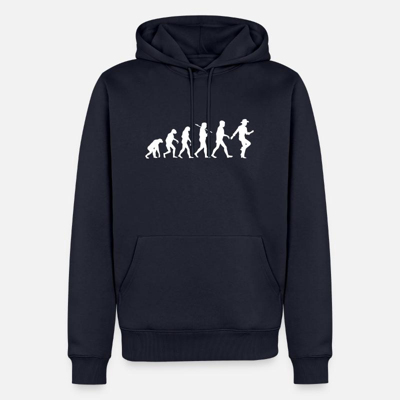 Evolution Line Dance Hommes - Sweat à capuche Premium bio Homme - bleu marine