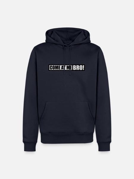 come at me bro - Men’s Premium Organic Hoodie - navy