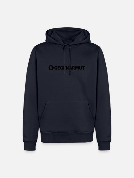 Gegen Armut - Männer Premium Bio Hoodie - Navy