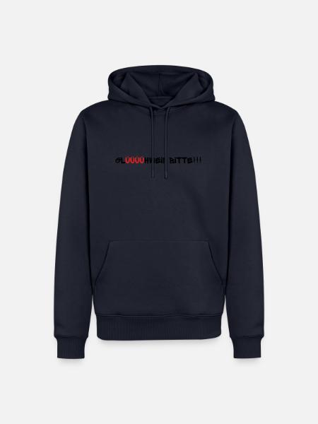 Glüüüühwein bitte!!! - Männer Premium Bio Hoodie - Navy