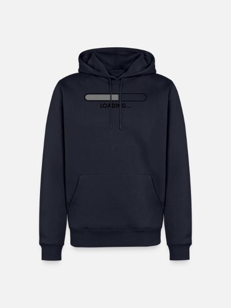 Universelles Loading Symbol - 2C - Männer Premium Bio Hoodie - Navy