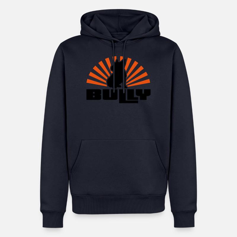 frenchie star 2 - Sweat à capuche Premium bio Homme - bleu marine