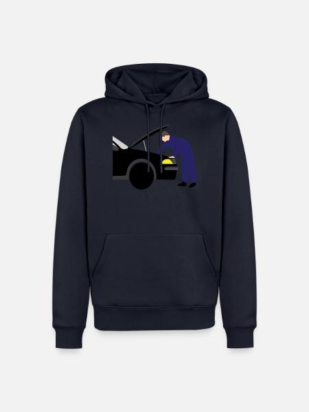 mechanic Automeachinker Werkstatt 3 687 - Männer Premium Bio Hoodie - Navy