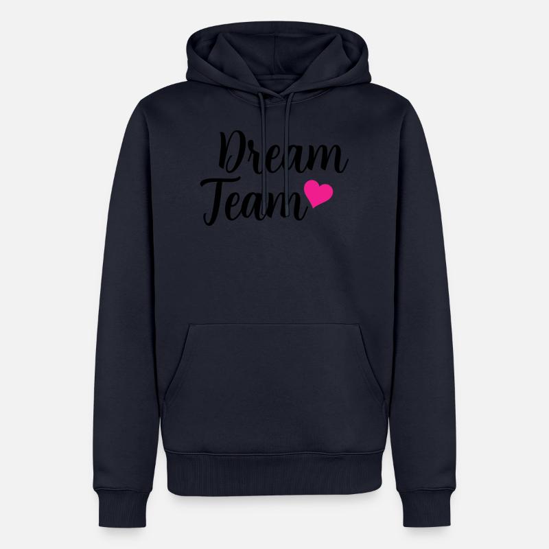 équipe de rêve - Sweat à capuche Premium bio Homme - bleu marine