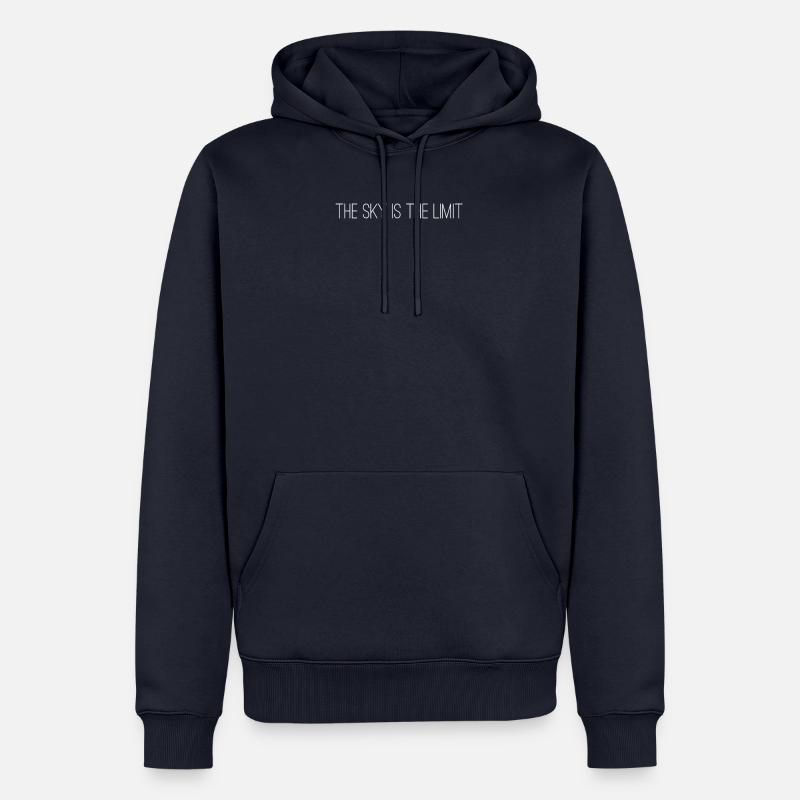 Le ciel est la limite - Sweat à capuche Premium bio Homme - bleu marine
