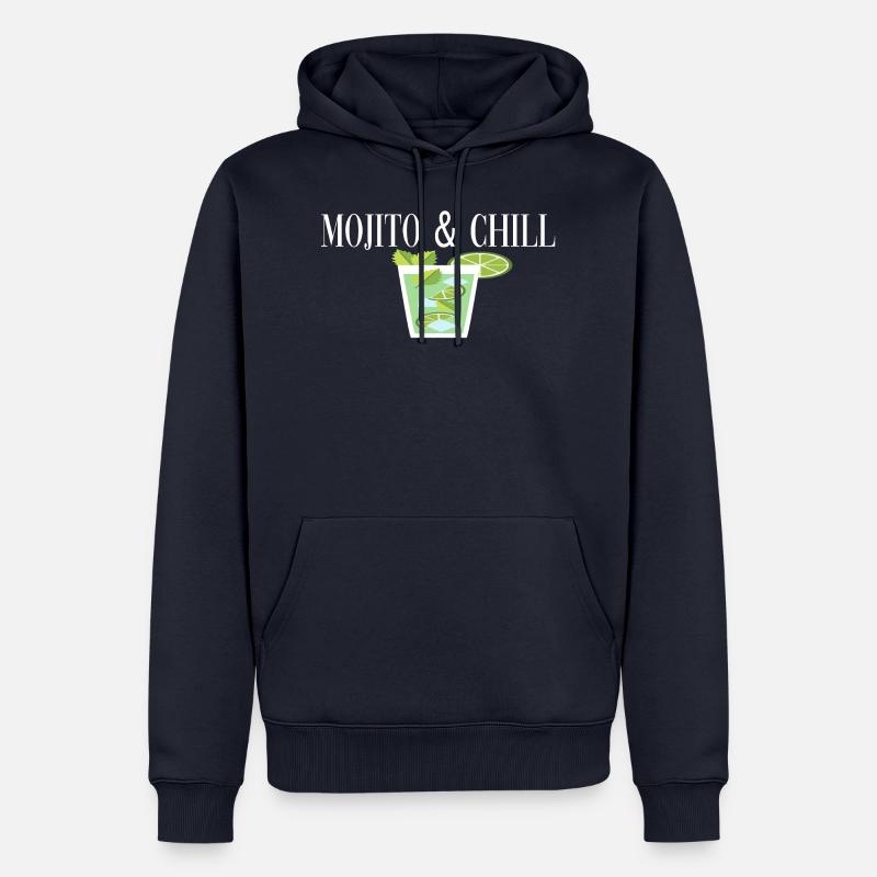 mojito & chill geschenk - Männer Premium Bio Hoodie - Navy