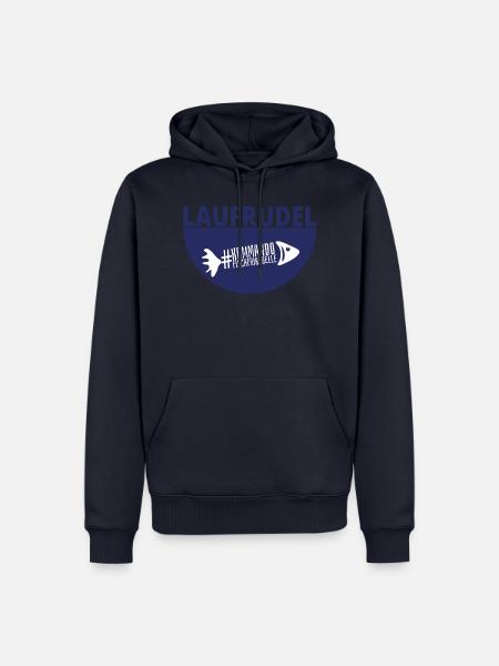 Laufrudel #kommandofischfrikadelle - Männer Premium Bio Hoodie - Navy