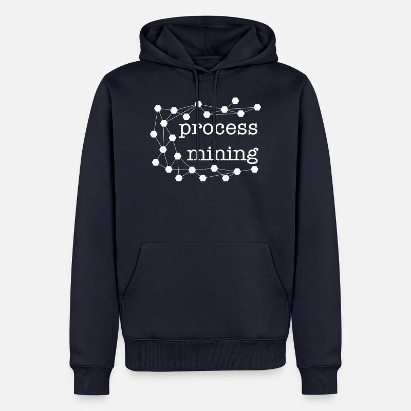 processmining2 - Sweat à capuche Premium bio Homme - bleu marine